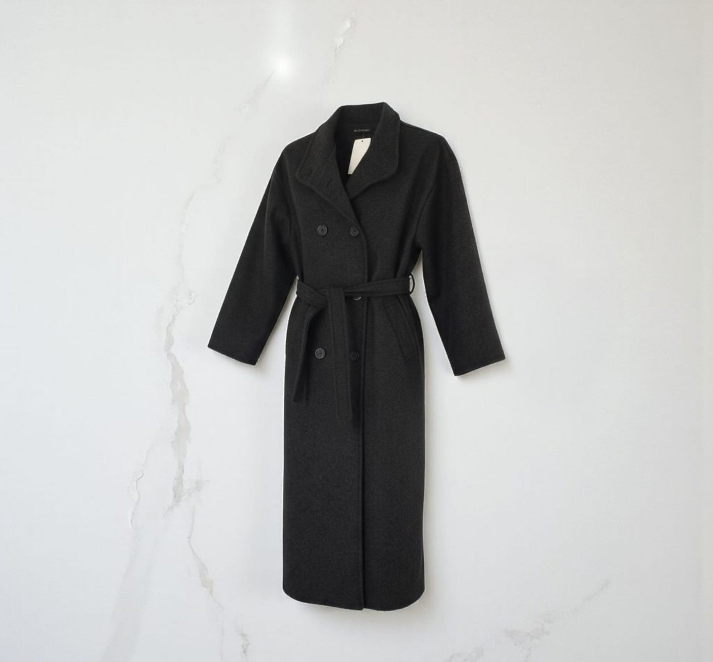 Manteau long col