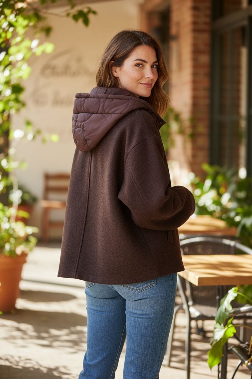 Veste oversize avec capuche