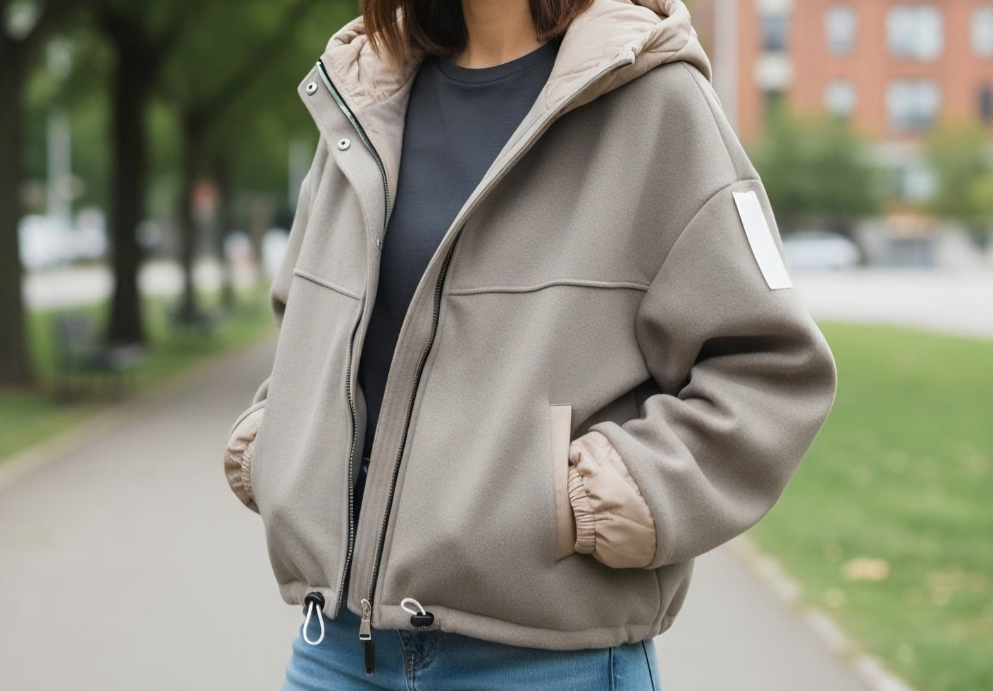 Veste oversize avec capuche